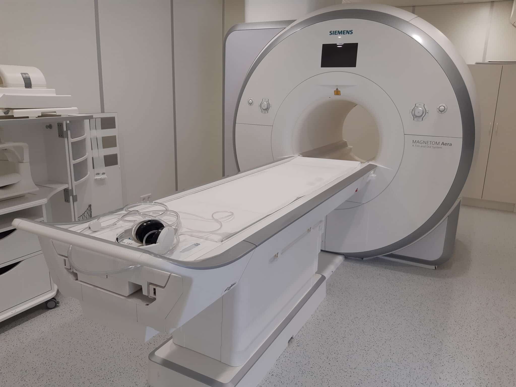 We have just installed a state-of-the-art MRI scanner from Siemens ...